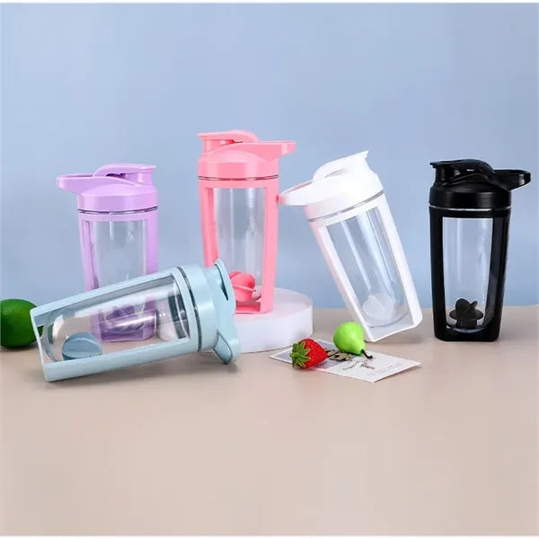 500ml Plastic Protein Shaker Sport Water Bottle with Ball