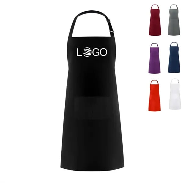 Adjustable Bib Apron with 2 Pockets