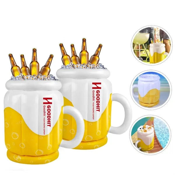Inflatable Beach Beer Bucket Water Cooler for Party Pool