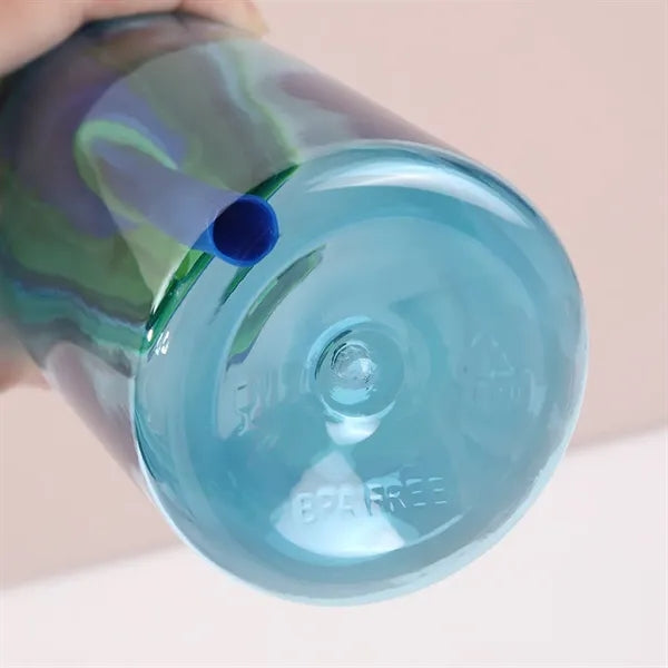 Kid Tritan 500ml Water Bottle with Silicone Straw and Handle