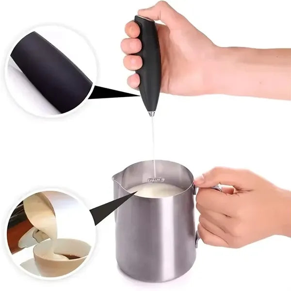Electric Powerful Milk Frother Handheld Foam Maker
