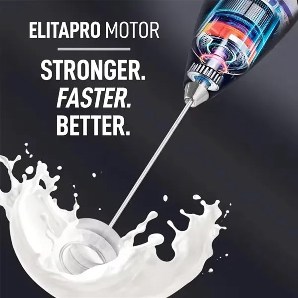 Electric Powerful Milk Frother Handheld Foam Maker