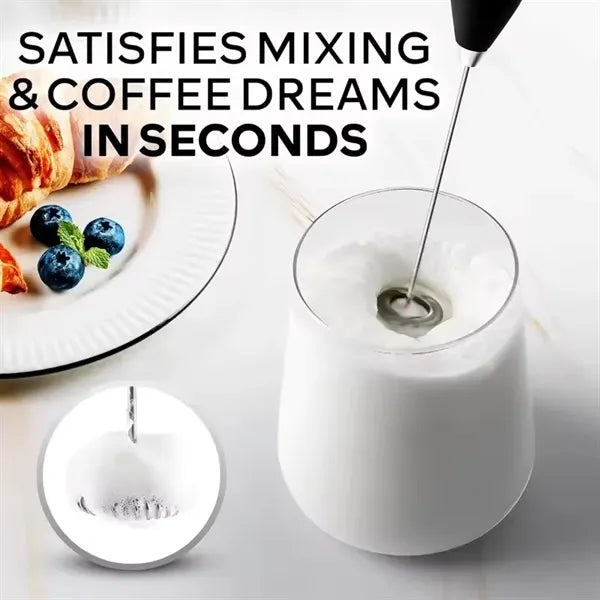 Electric Powerful Milk Frother Handheld Foam Maker