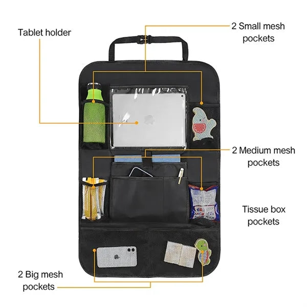 Car Seat Back Organizer Storage Bag