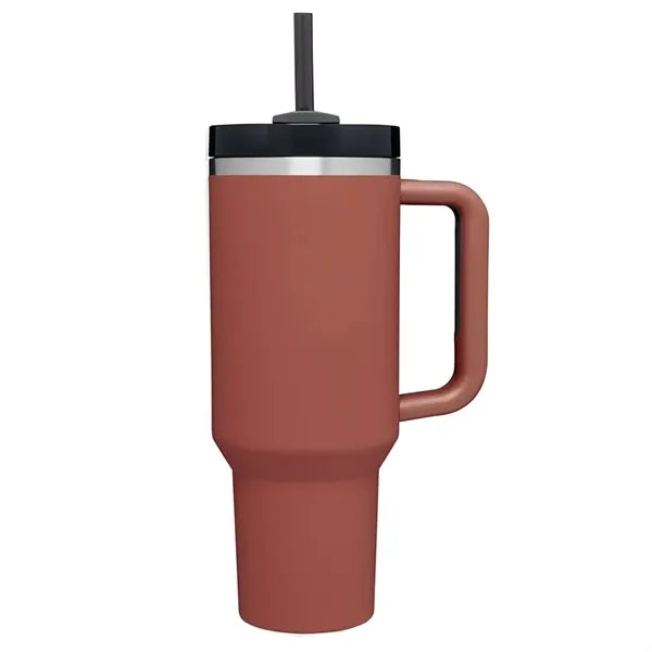 40OZ Insulated Travel Tumbler with Lid & Straw