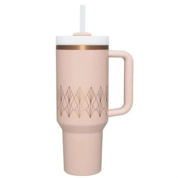 40OZ Insulated Travel Tumbler with Lid & Straw