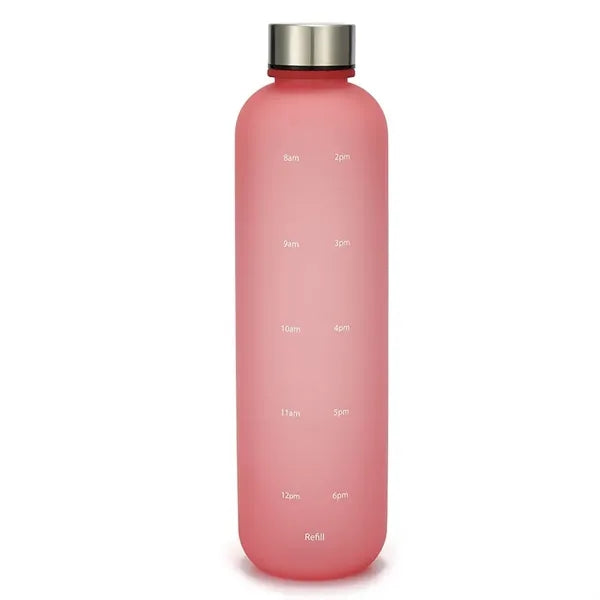 Gradient 1Liter Slim Water Bottle with Time Marker for Sport