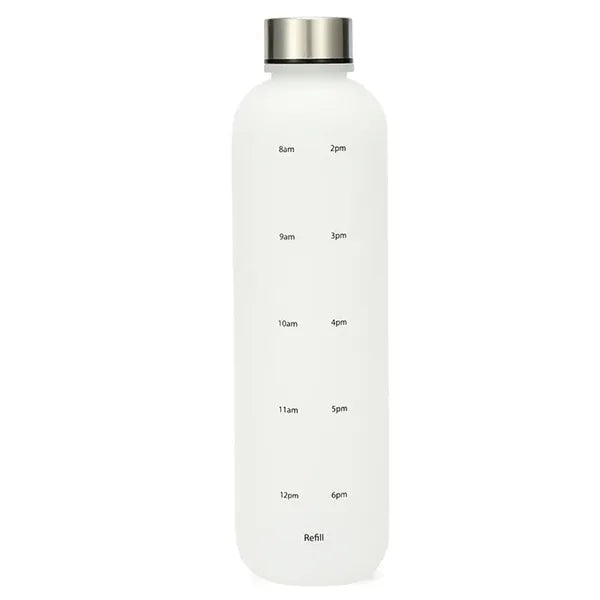 Gradient 1Liter Slim Water Bottle with Time Marker for Sport