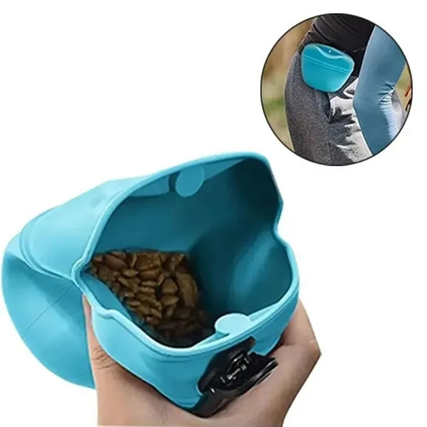 Portable Silicone Treat Pouch for Pets