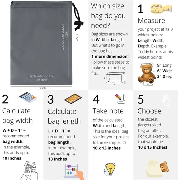 Waterproof drawstring bag