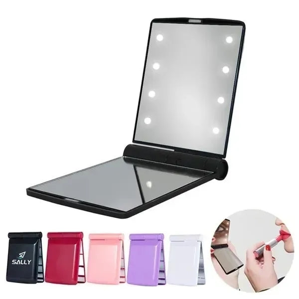 LED Light Up Compact Travel Makeup Mirror