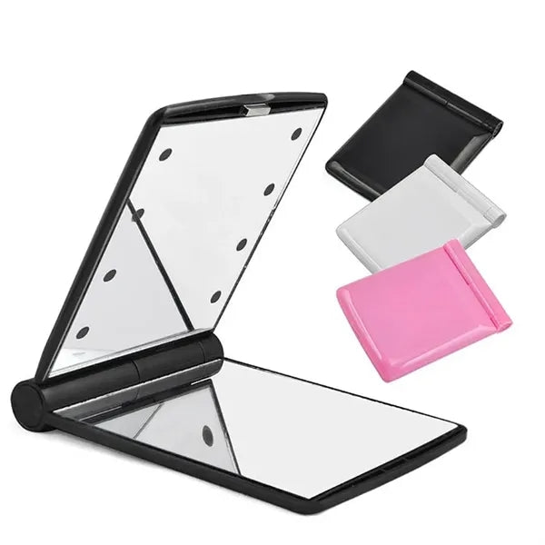 LED Light Up Compact Travel Makeup Mirror