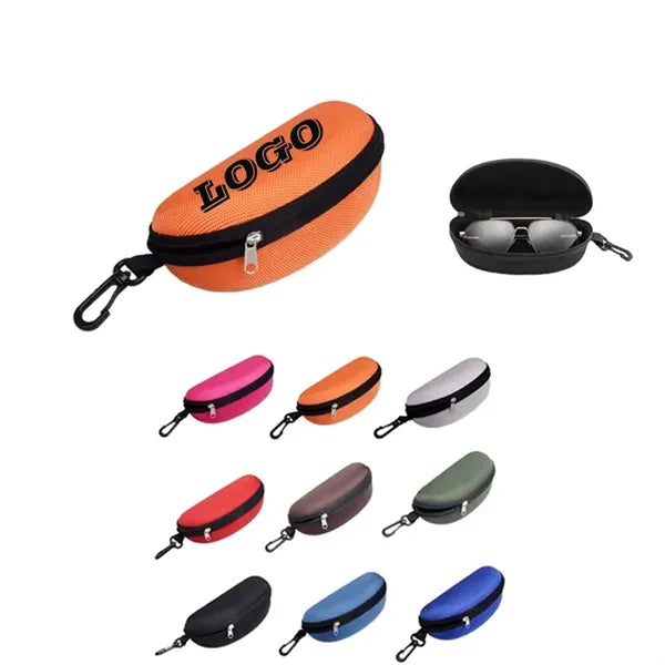 Portable Zipper Eyeglasses Case with Hook