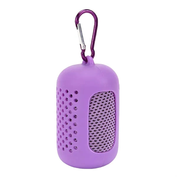Portable Silicone Set with Cooling Sports Towel