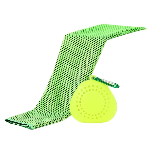 Portable Silicone Set with Cooling Sports Towel
