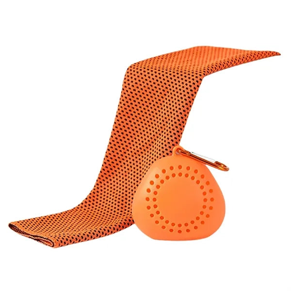 Portable Silicone Set with Cooling Sports Towel