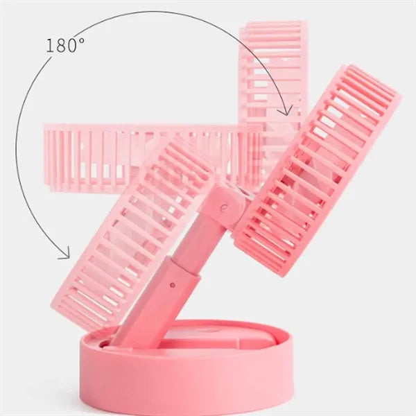 Portable USB Desk Fan with Foldable Stand