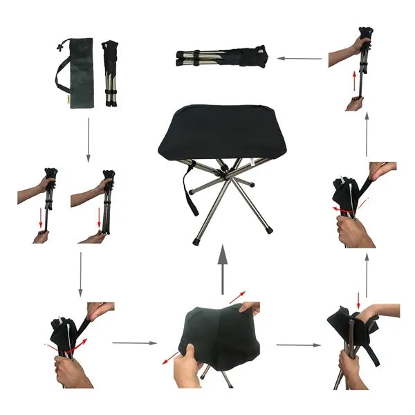 Durable & Compact Folding Stool