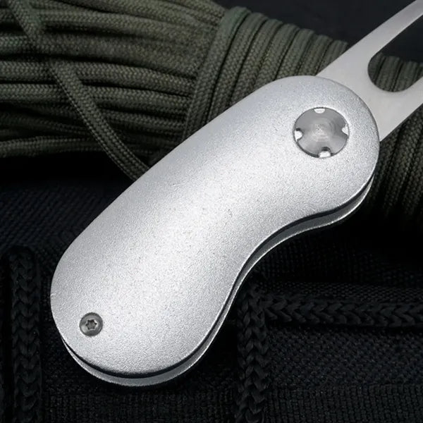 Golf Divot Repair Tool Stainless Steel Foldable Magnetic