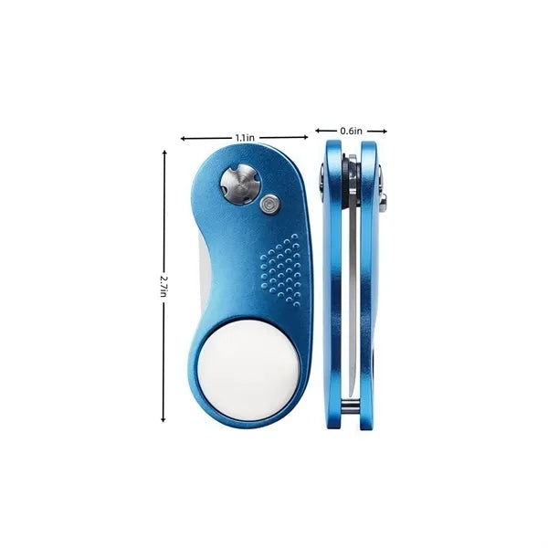 Golf Divot Repair Tool Stainless Steel Foldable Magnetic