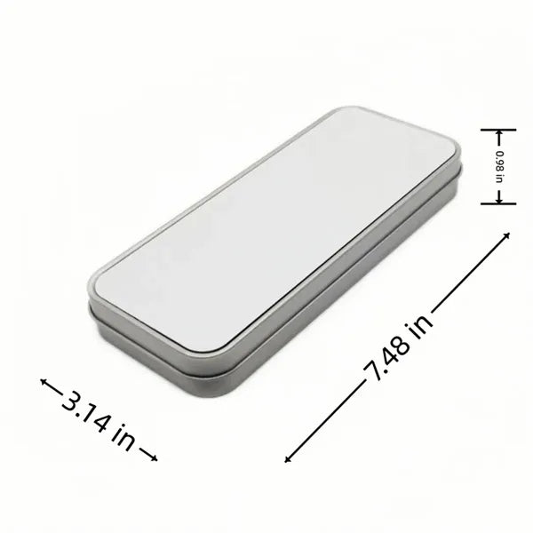 Portable Rectangle Metal Organizer Storage Box with Lid