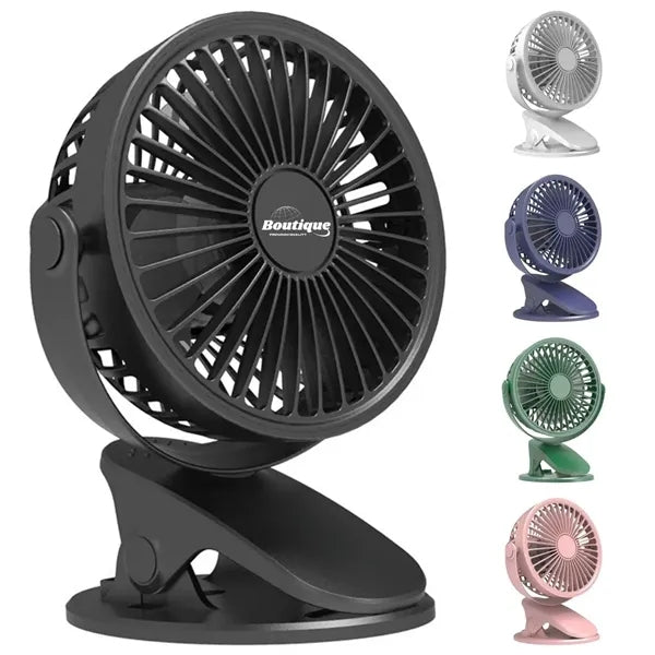 Mini Clip-On USB Rechargeable Desktop Portable Fans