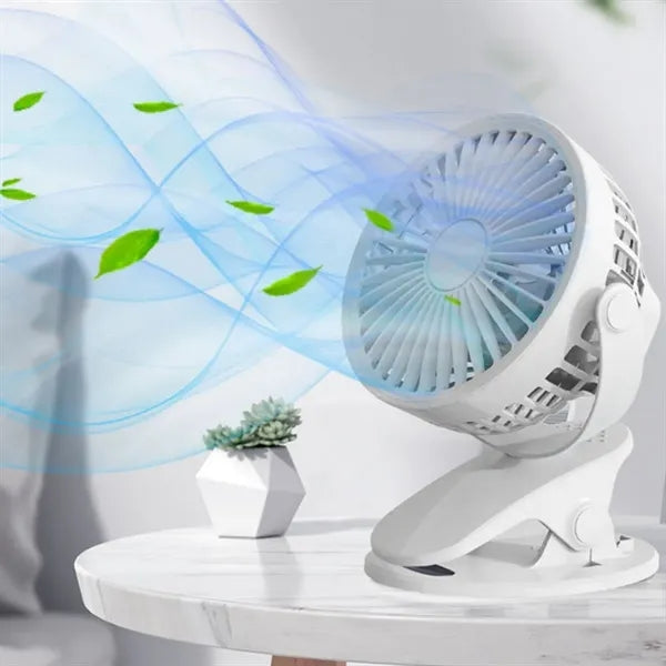 Mini Clip-On USB Rechargeable Desktop Portable Fans