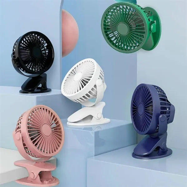 Mini Clip-On USB Rechargeable Desktop Portable Fans