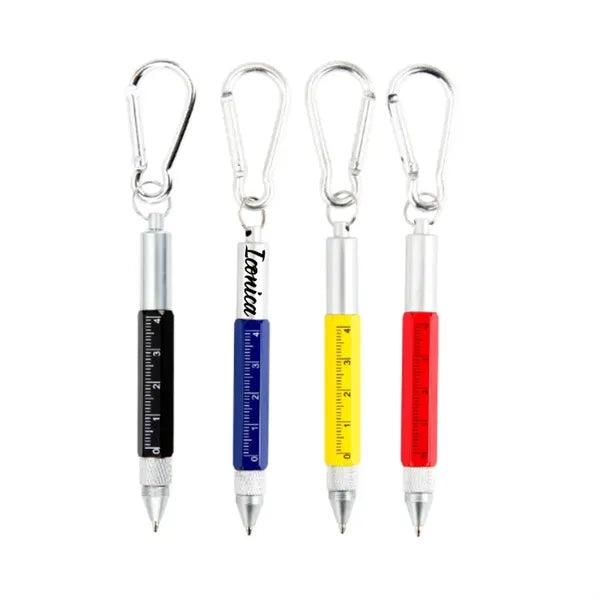 Metal Tool Pen Multi-Function with Carabiner