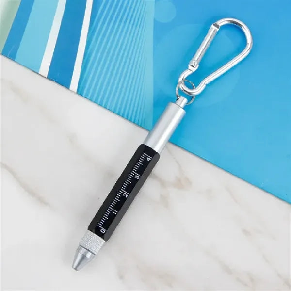 Metal Tool Pen Multi-Function with Carabiner