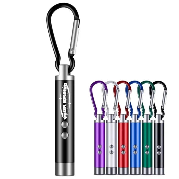Mini LED Laser Flashlight Keychain