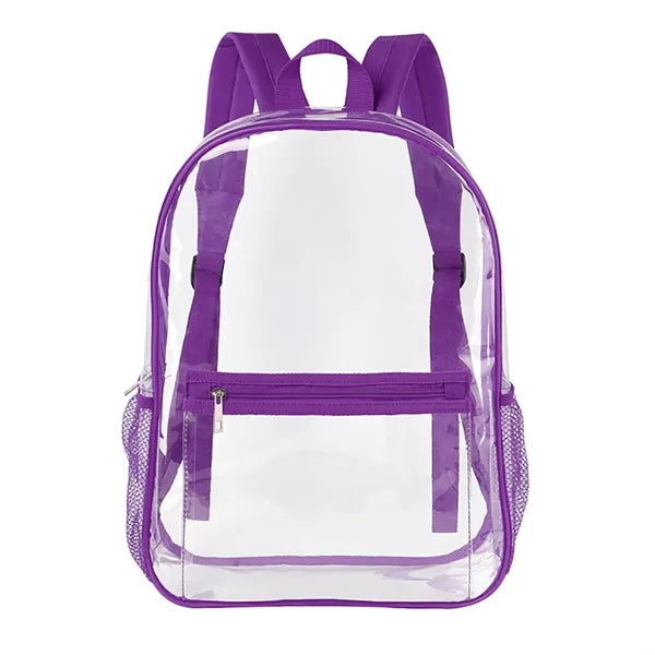 Heavy Duty Security Clear PVC School Backpack(Ocean)