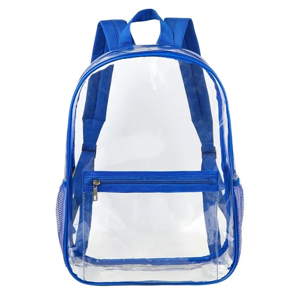 Heavy Duty Security Clear PVC School Backpack(Ocean)