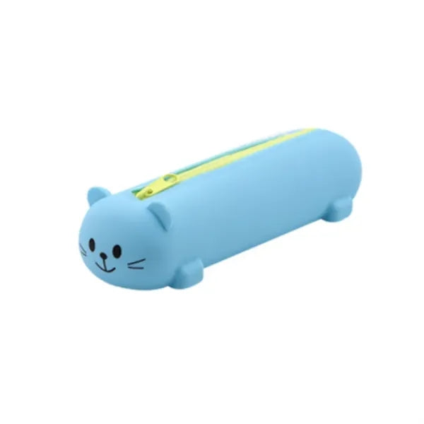 Silicone cat shape pencil case