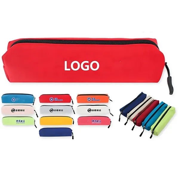 Logo Waterproof Zippered Pencil Pouch Bulk