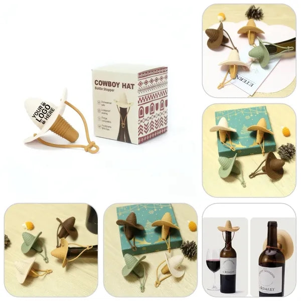 Cowboy Hat Silicone Wine Bottle Stopper