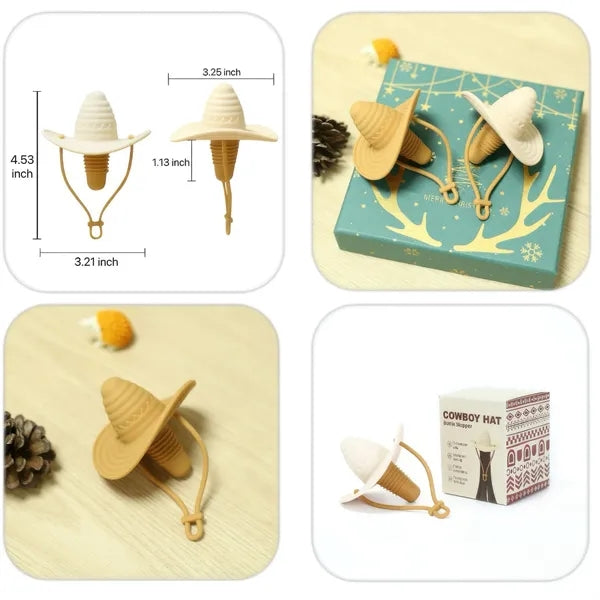 Cowboy Hat Silicone Wine Bottle Stopper