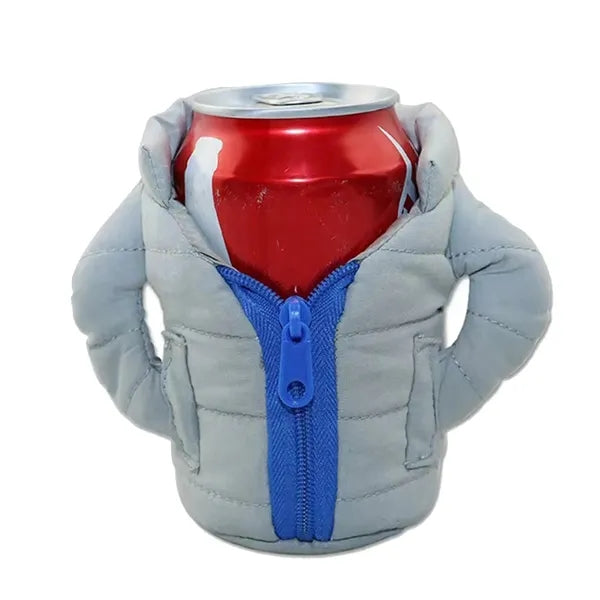 Jacket-shaped Can Cooler