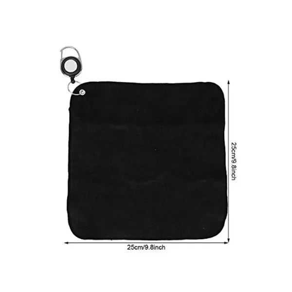 Retractable Golf Towel with Carabiner Clip
