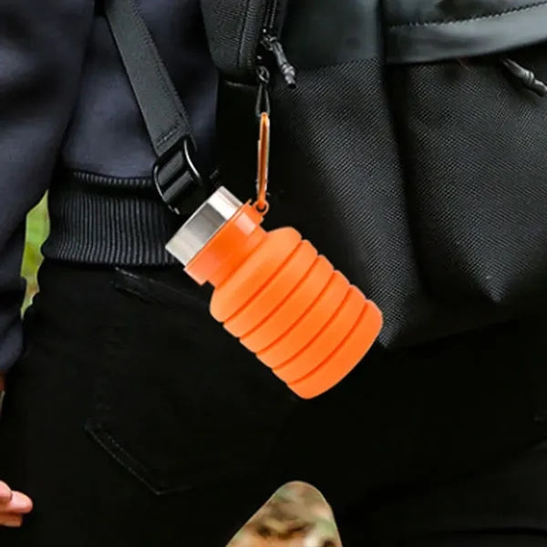 16 oz. Collapsible Silicone Water Bottle
