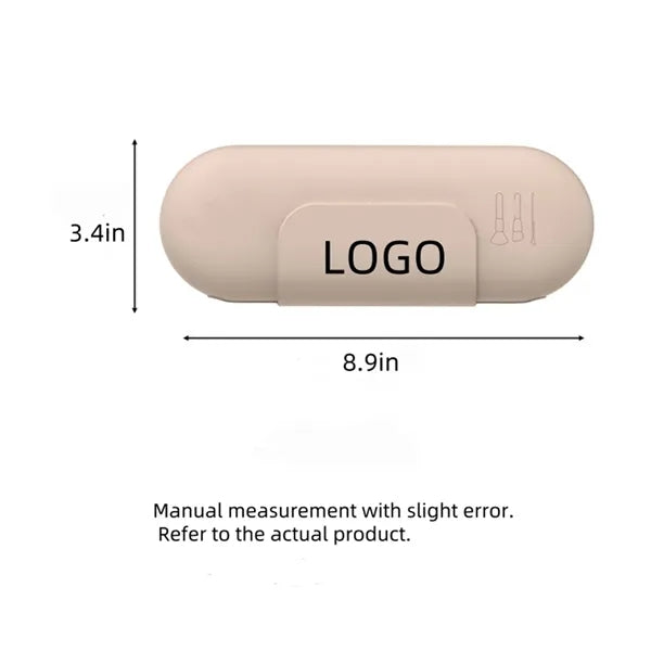 Silicone Makeup Brush Holder Travel Cosmetic Bag
