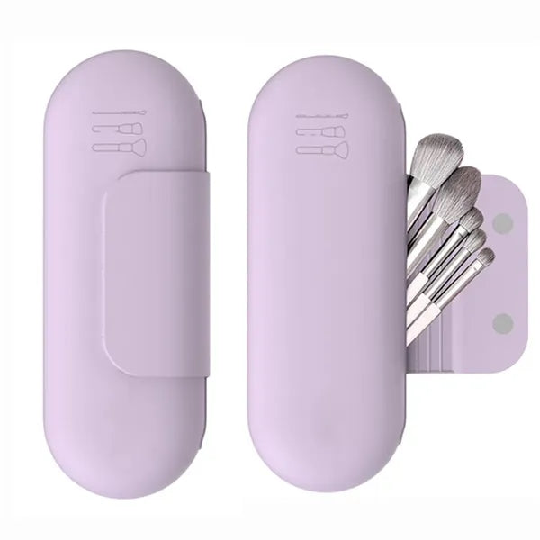 Silicone Makeup Brush Holder Travel Cosmetic Bag
