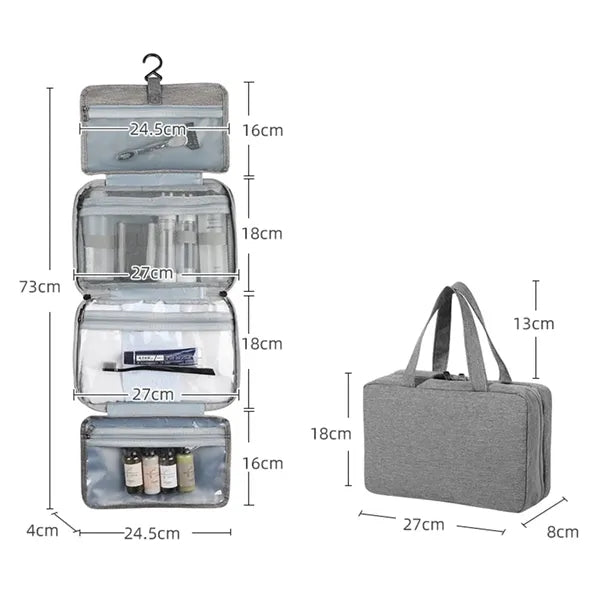 Hanging Toiletry Bag for Men Shower Organizer