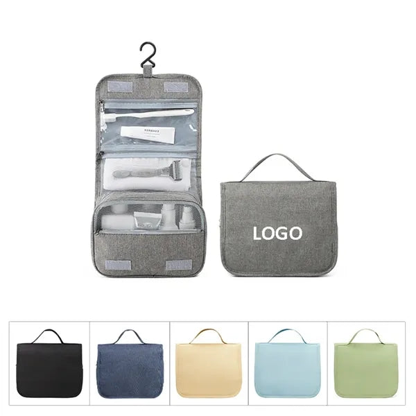 Hanging Compact Hygiene Bag with 3 Compartments Foldable