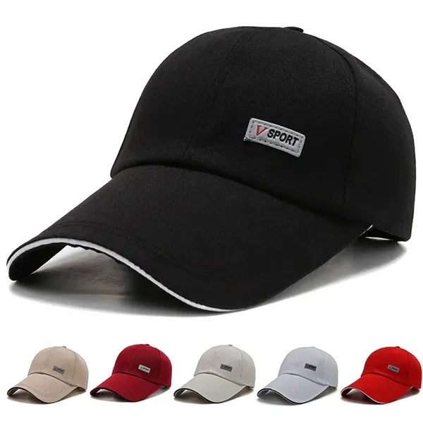 Wide-Brimmed Dome Baseball Cap