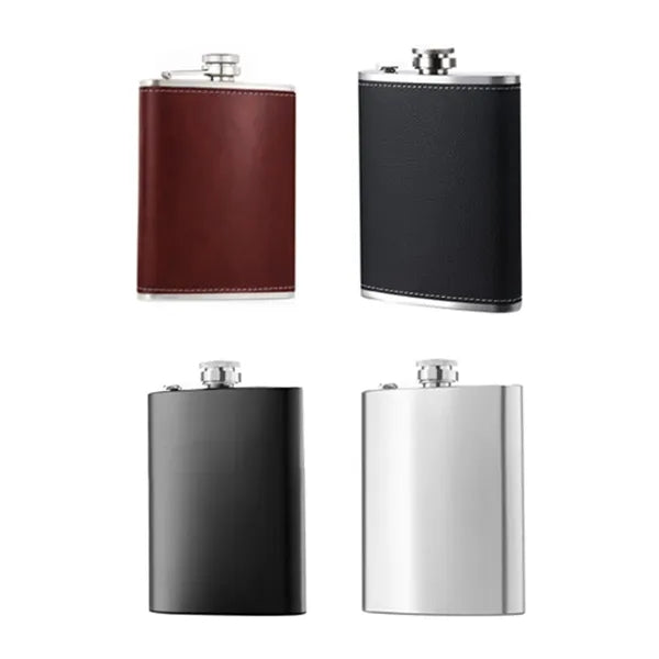 8 oz. Stainless Steel Portable Flask with Funnel