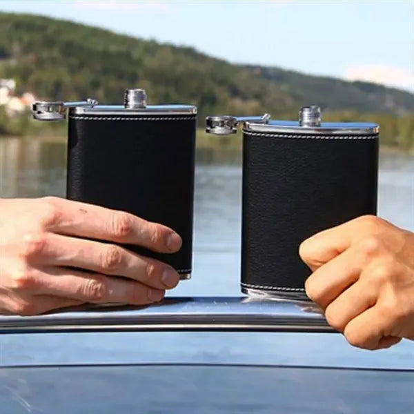 8 oz. Stainless Steel Portable Flask with Funnel