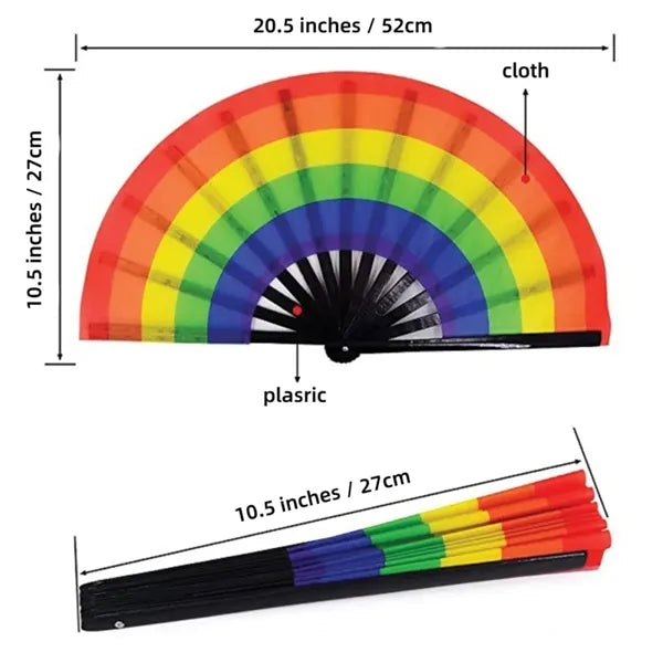 10.5 Inches Plastic Folding Fan