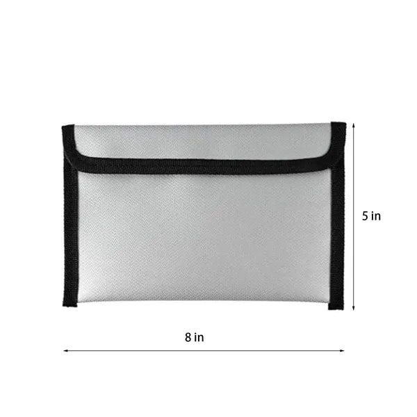 Fireproof Waterproof Document Bag With Secure Closure