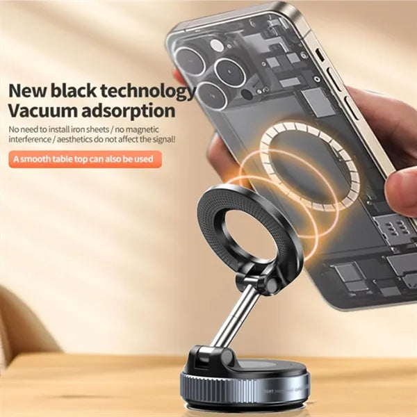 MagSafe Vacuum Suction Foldable Magnetic Phone Mount